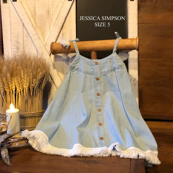 Jessica Simpson Other - JESSICA SIMPSON LIGHT WASH DENIM DRESS NWT